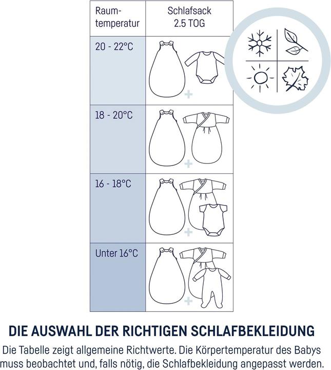 Produktbild Julius Zöllner Schlafsack Musselin Grösse