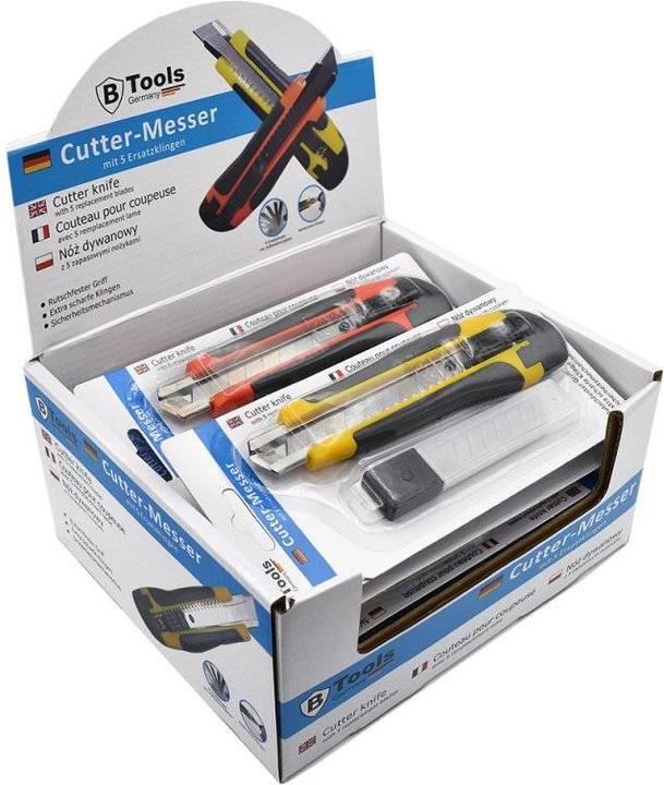 Produktbild Alpine Professional Cuttermesser mit 5 Ersatzklingen im 12-er Verkaufsdisplay (Ersatzklinge)