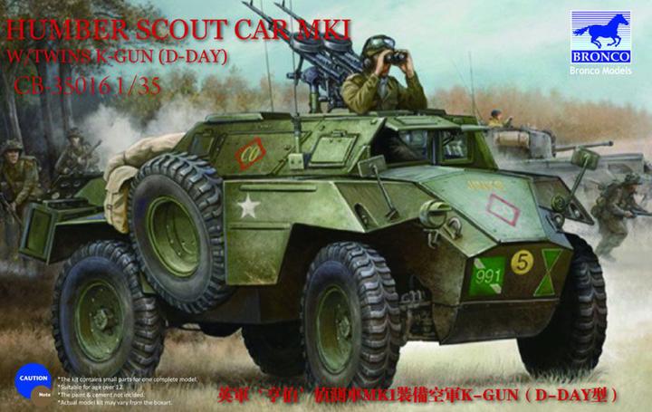 Actual product image Bronco Humber Scout Car Mk.I w/twin k-gun (D-day version)