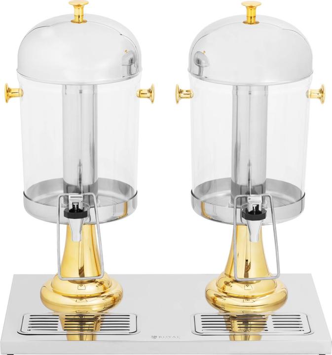 Produktbild Royal Catering Saftspender Getränkespender Saftdispenser Gastro 2 x 8 L Kunststoff