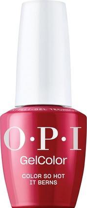 OPI Gelcolor Opaque Dark Red Creme UV Cure Gel-Nagellack (Color So Hot It Berns)