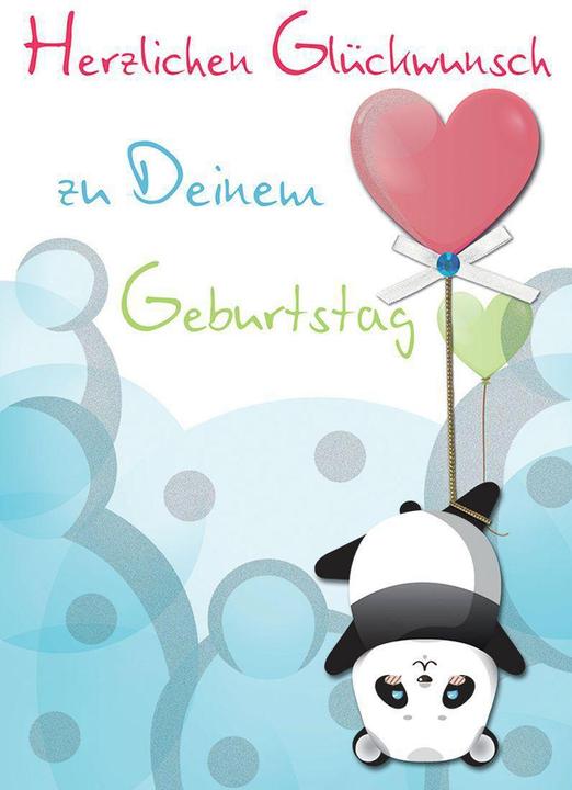 Image du produit Perleberg Carte d'anniversaire Panda Bear (1 pcs)