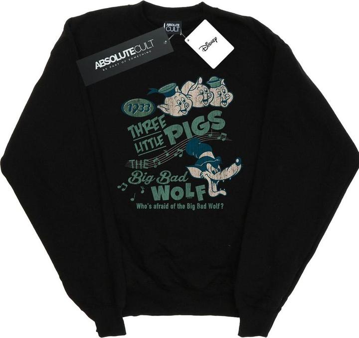 Disney Three Little Pigs Who's Afraid Of The Big Bad Wolf Sweatshirt