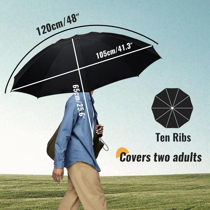 Produktbild Alopini Compact Travel Umbrella Large Stormproof - Inverted folding umbrella, automatischer Taschenschirm