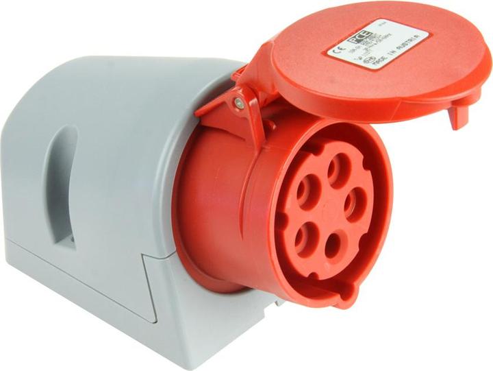 Produktbild PCE 123-6TT Wandsteckdose 32A 3p 6h IP44 Turbo Twist