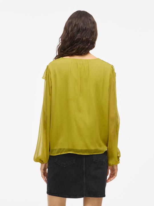 Actual product image Vila VIHELA Rüschen Oberteil mit langen Ärmeln (42)