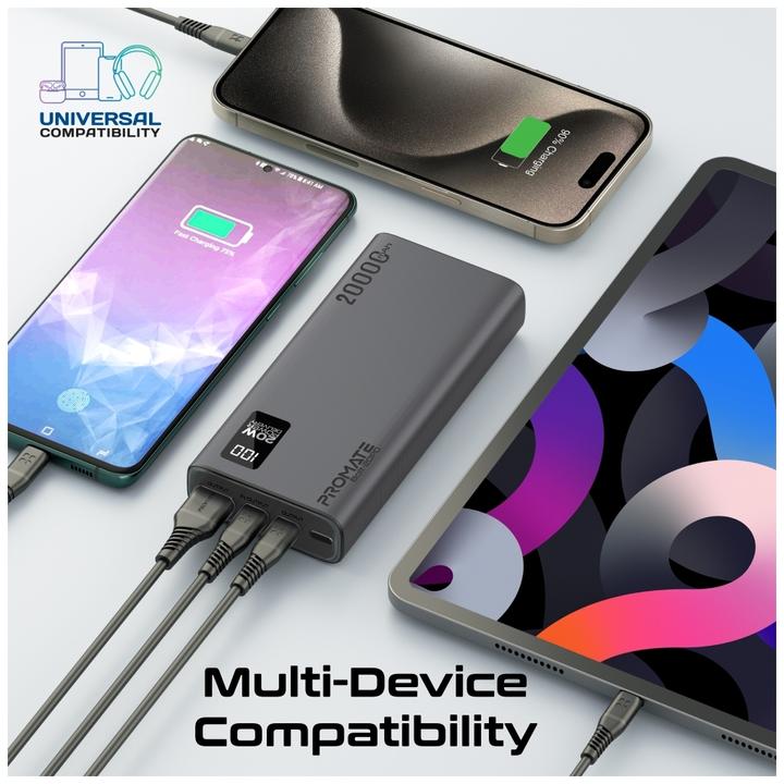 Actual product image ProMate Bolt-20PD Powerbank 20000mAh (20000 mAh, 20 W, 74 Wh)
