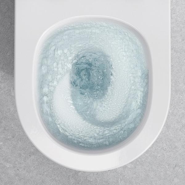 Actual product image Laufen Kartell wall-mounted toilet, low flush, with Silent Flush rimless, 545x370x355mm