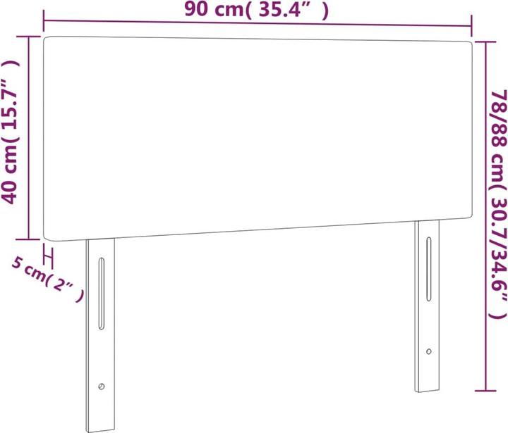 Actual product image VidaXL Conni (200 x 5 x 128 cm)