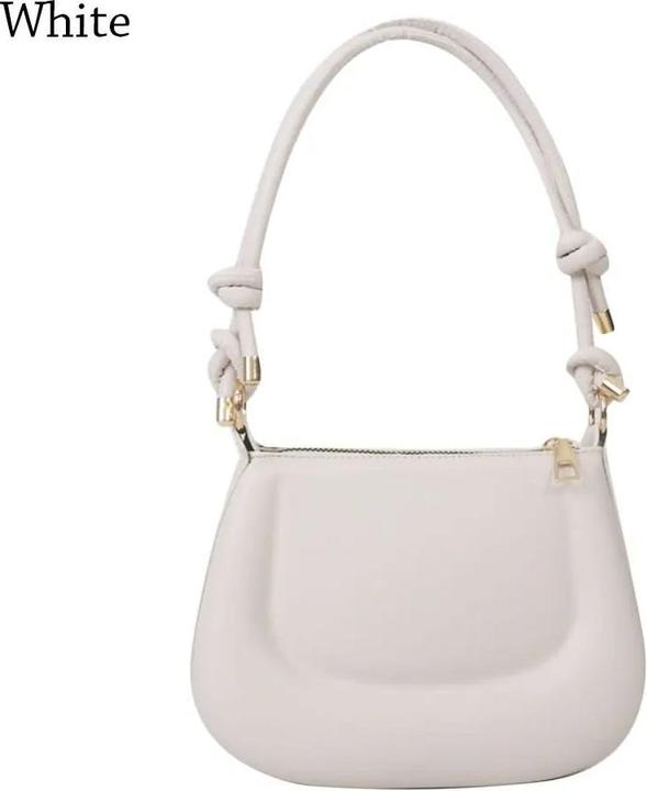 Only-Bags.Store PU Leder Umhängetasche Solid Color Unterarmtasche Messenger Bag Crossbody Bags