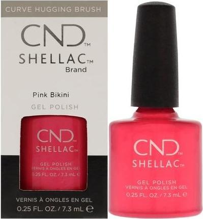 Actual product image CND Shellac - Color Coat Pink Bikini (Pink Bikini, UV gel varnish)