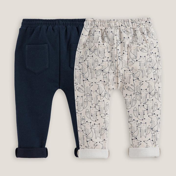 Image du produit La Redoute Collections Lot de 2 sarouels en sweatware (80)