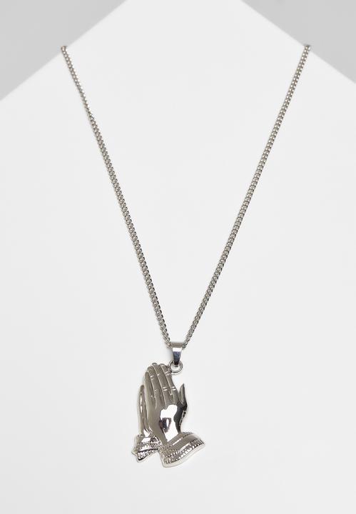 Immagine prodotto Urban Classics Collana Pray Hands (60% di zinco, 40% di ferro)