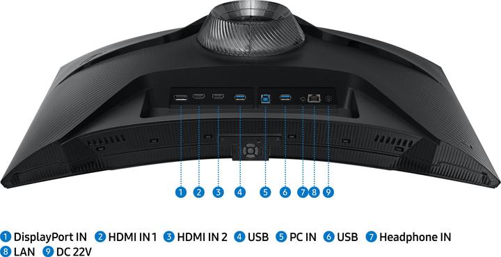 Actual product image Samsung Odyssey G6 - G65B (2560 x 1440 pixels, 27")