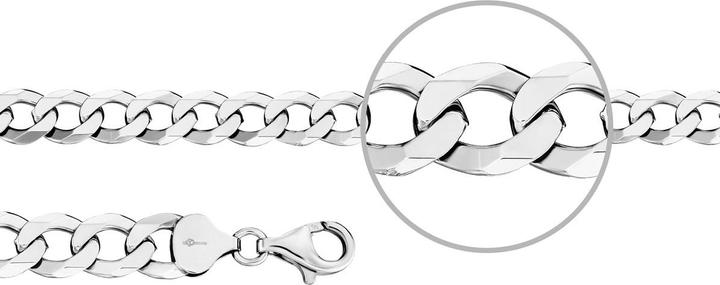 Der Kettenmacher Panzerarmband (21 cm, 925 Silber)