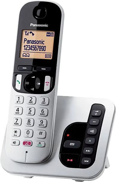 Image du produit Panasonic KX-TGC260JTS Telefono Cordless Digitale con Segreteria Telefonica, Vivavoce, Display Lumin