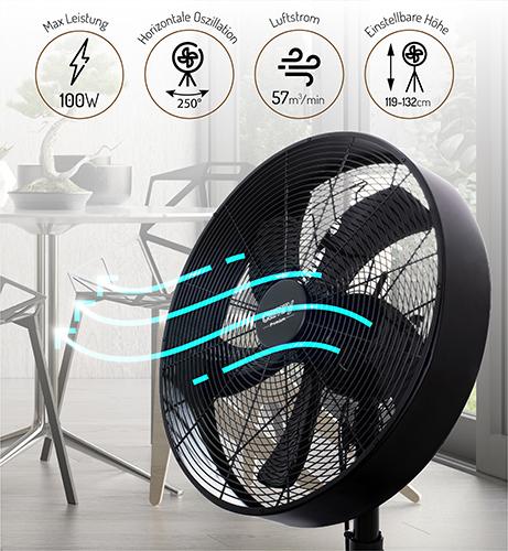 Produktbild Camry CR 7329 household fan Black, Pine (63 dB)