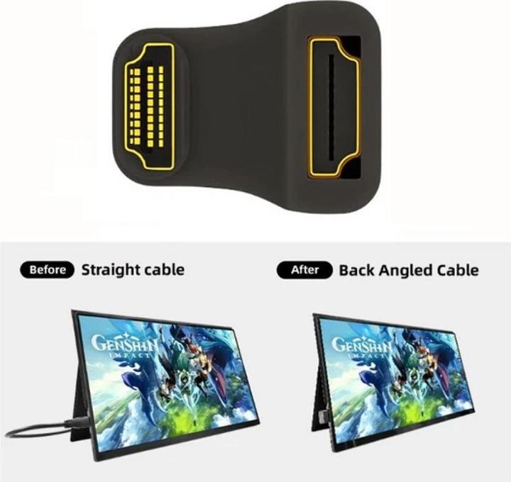Produktbild PowerGuard HDMI auf HDMI 1.4 180-Grad Winkel U-Form Down Adapter (HDMI)