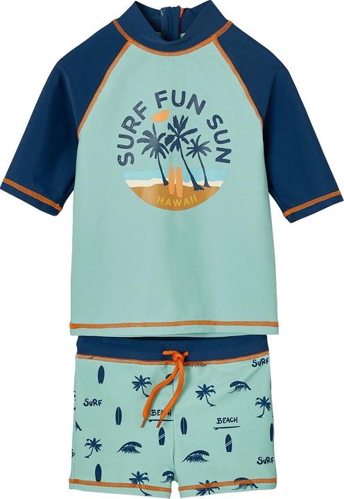 Image du produit Vertbaudet Jungen Strand-Set mit UV-Schutz: T-Shirt & Shorts (158)