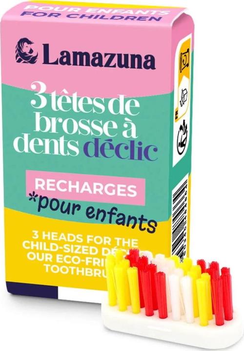Produktbild Lamazuna 3er Pack Zahnbürstenköpfe von - Medium, Soft oder Kinder Kinder (Mittel, 3 x)