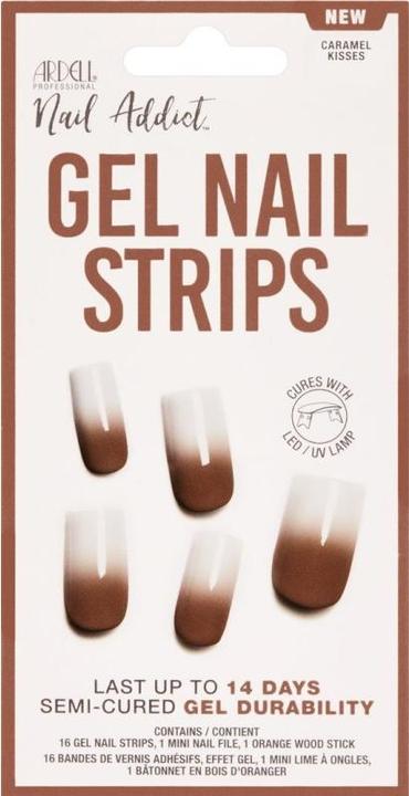 Ardell Nail Addict - Gel Strips Caramel Kisses (Kunstnägel, Caramel Kisses)