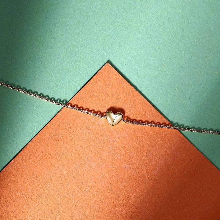 Immagine prodotto La Petite Story Bracciale a cuore placcato oro Argento LPS05AWV13 (16 cm, Argento 925, Smalto)