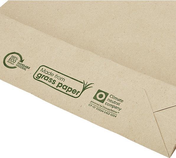 Image du produit kaiserkraft Enveloppes d'expédition terra, en papier d'herbe, L x l 430 x 300 mm, lot de (20 x)