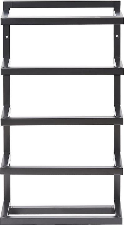 Productafbeelding Beliani Handdoekbeugel staal zwart 31 x 57 cm 5 armen CINTRA