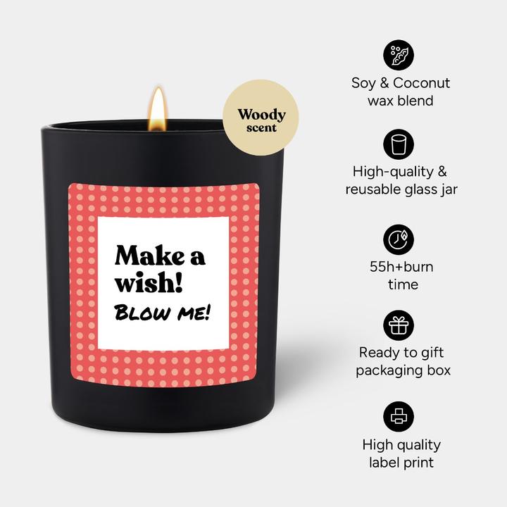 Image du produit Chatty Candles Duftkerze Woody Make a wish