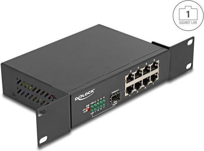 Actual product image Delock 10" Gigabit Ethernet Switch (9 Ports)