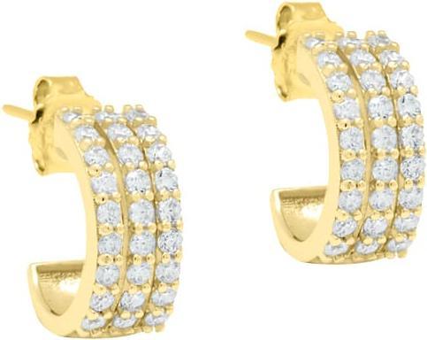 Candy Creolen Paz, 925 Sterling Silber, vergoldet (925er Sterlingsilber, 18k vergoldet, 925 Sterling Silber)