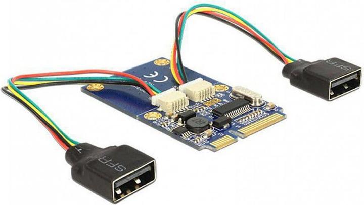 Produktbild Delock Mini-PCI-Express zu 2x USB Adapter