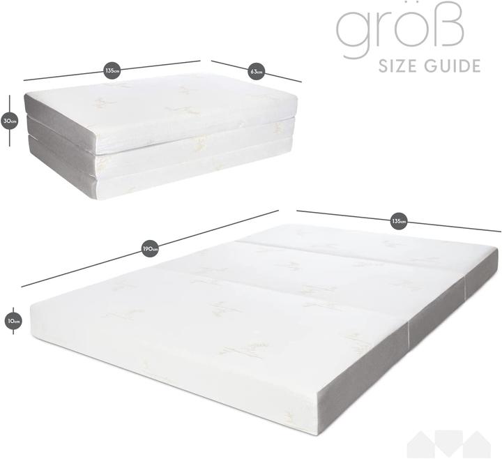 Image du produit Milliard Matelas pliant (135 x 190 cm)