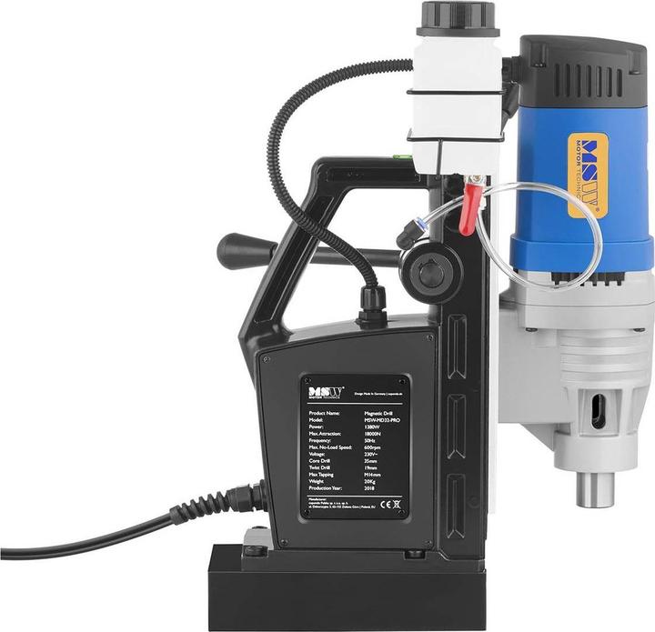 Actual product image MSW Magnetic Drill Machine - 1380 Watts - 600 rpm - Weldon Shank 19 mm