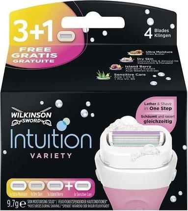 Actual product image Wilkinson Sword Intuition Summer Variata, interchangeable blades for razor for women, 4 pieces (4 x)