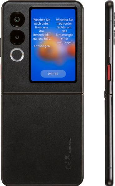 Productafbeelding Nubia Flip 2 5G 8GB/256GB Schwarz (256 GB, Nacht Zwart, 6.89", 5G)