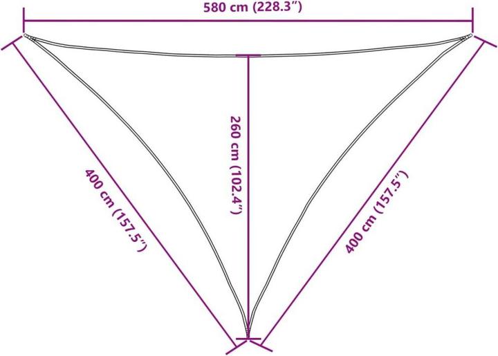 Actual product image VidaXL Awning (4 x 4 x 5.8 m)