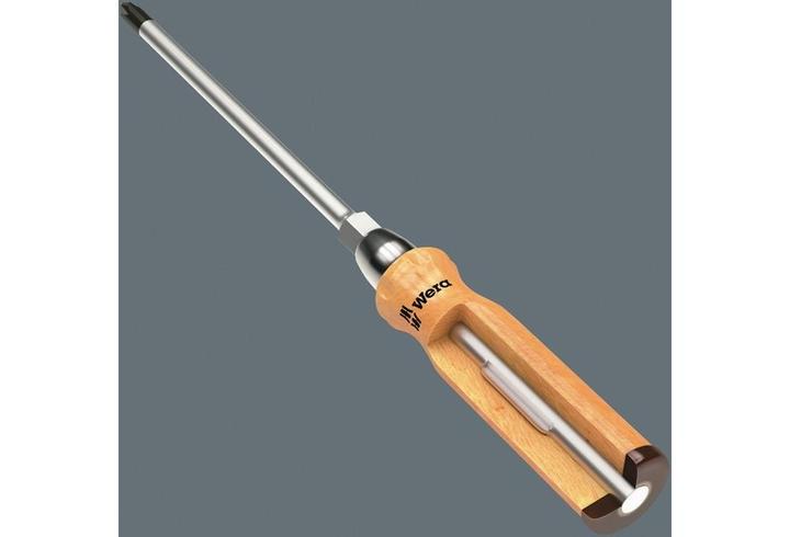 Produktbild Wera Schraubendreher 930 A Schlitz Klingendicke1,6xB9xL175mm rund CV-Molybdän BlackPoint-Spitze Buchen... (Schlitz)