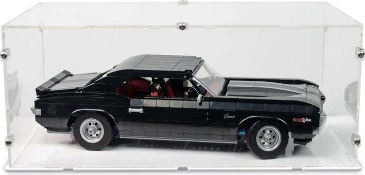 Produktbild iDisplayit Acryl-Display für LEGO® 10304 Chevrolet Camaro Z28 (Mit weissen Boden)