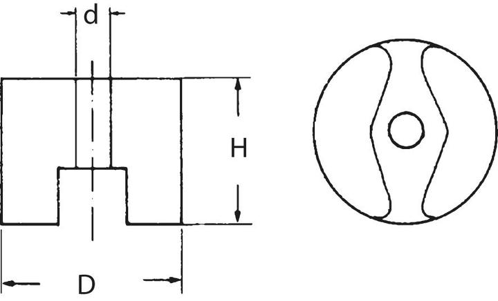 Image du produit Magni Aimant pour bouton 19,1x12,7mm FORTIS (1 x)