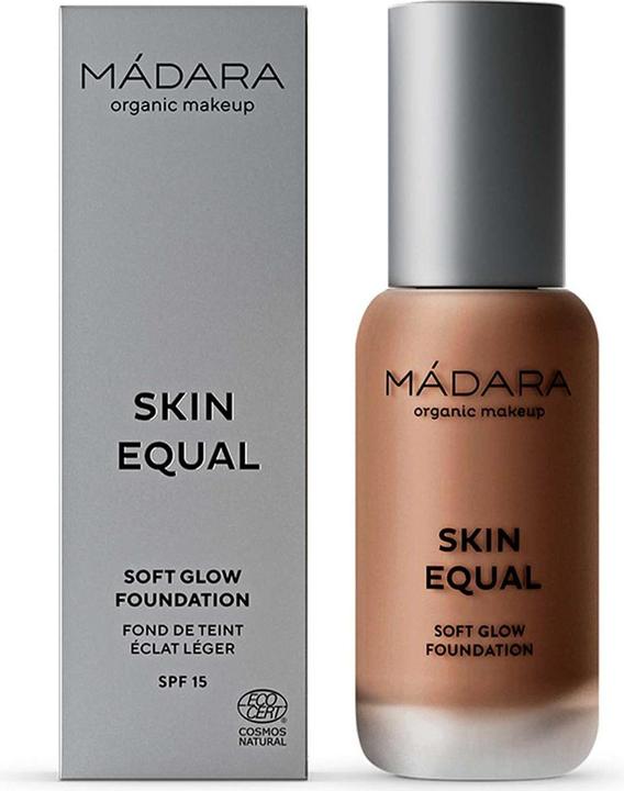 Actual product image Madara Organic Skincare Skin Equal Soft Glow Foundation SPF15 30ml Chestnut (90 Chestnut)