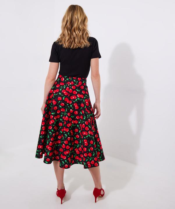 Actual product image Joe Browns Cherry Print Vintage Midi Skirt (46)