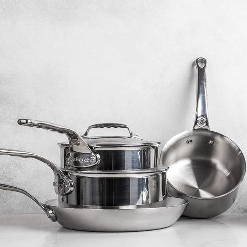 Actual product image de Buyer Affinity saucepan with lid induction (16 cm, Pot, Stainless steel)
