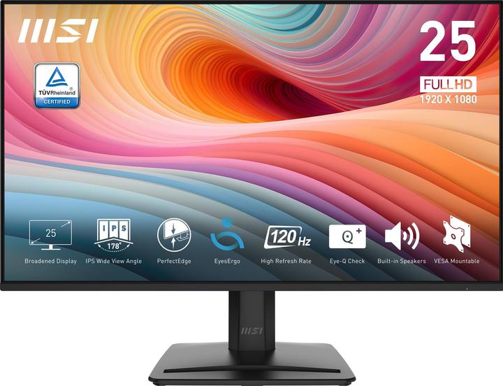 Actual product image MSI PRO MP251 E2 (1920 x 1080 pixels, 24.50")