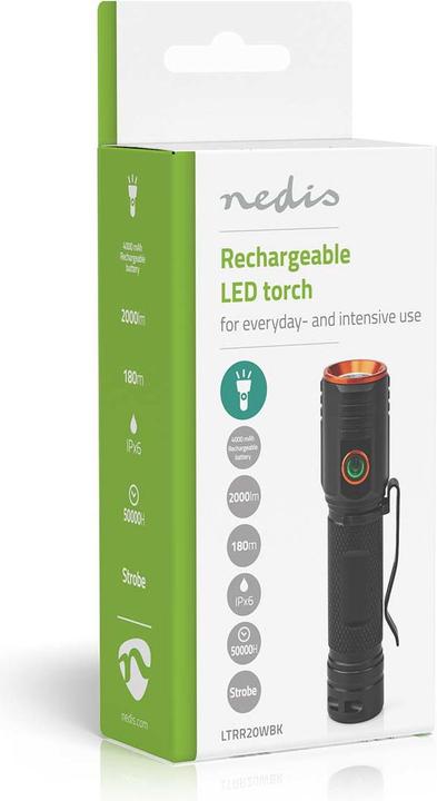 Produktbild Nedis LED-Taschenlampe (2.80 cm, 2000 lm)