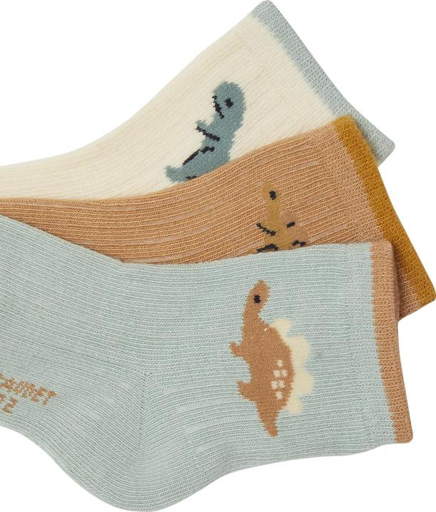 Vertbaudet 3er-Pack Jungen Baby Socken mit Dinos Oeko-Tex (3er Pack, 18)