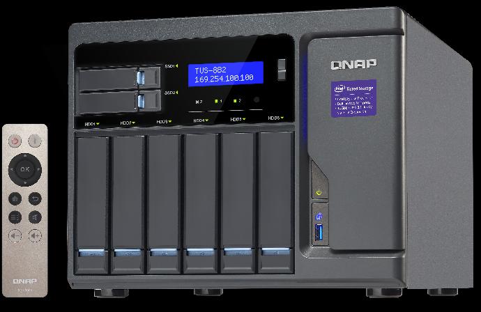 Actual product image QNAP Tvs-882-I3-8g-250w