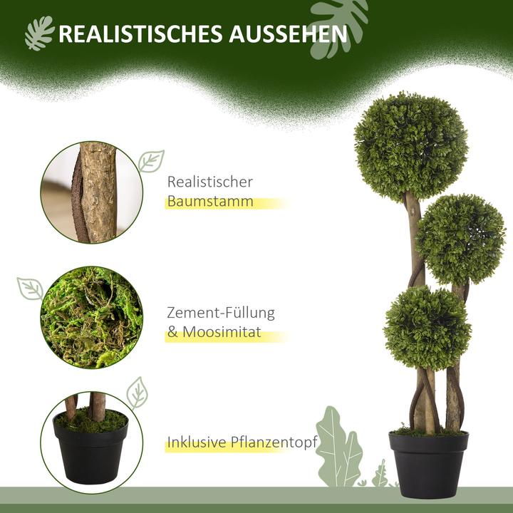 Produktbild Homcom Kunstpflanze mit Kunstgras (90 cm)