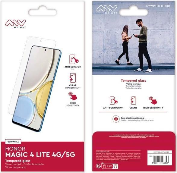 Image du produit My Way Film pour écran en verre trempé (1 pièce(s), Honor Magic 4 Lite)