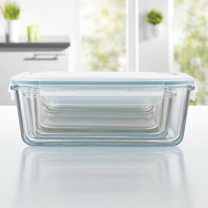 Produktbild Gourmetmaxx 4er Set Glasfrischhaltedosen (3.65 l)
